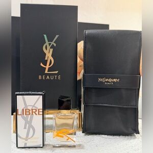 YSL Beaute Novelty Brush
Pouch Makeup 3 Brush Set 2022 & YSL Libra EDP